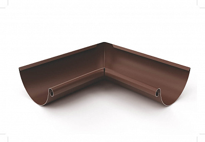 Угол желоба внутренний 90 градусов d 125 мм RAL8017 OSNO