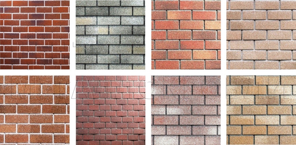Образцы фасадной плитки - кирпич