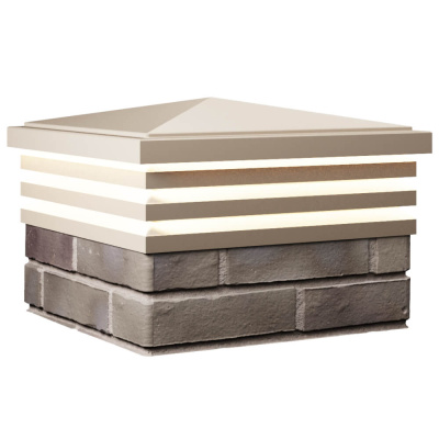 Колпак Бона на 1.5 кирпича Бежевый с подсветкой 3